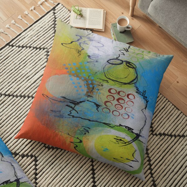 Flying in the Clouds Floor Pillow