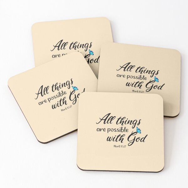 Item preview, Νew Testament verse - All things are possible with God - Mark 10:27 designed and sold by THEARESTON.