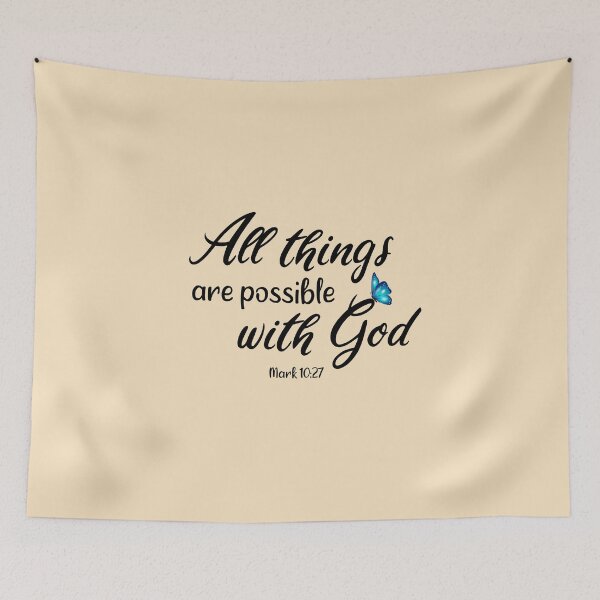 Item preview, Νew Testament verse - All things are possible with God - Mark 10:27 designed and sold by THEARESTON.
