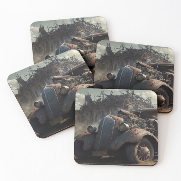 Item preview, Postapocalyptic Hot Rod #28, a perfect gift for all American Industry fans designed and sold by RodZnRoll.