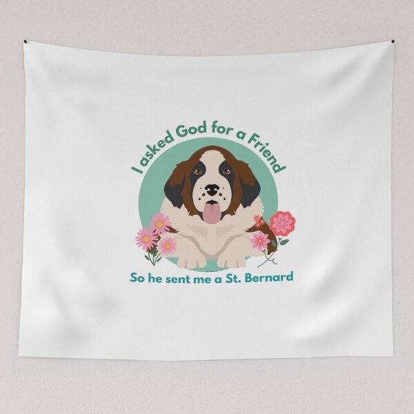 Item preview, St. Bernard friend designed and sold by AlbaGrekaDesign.