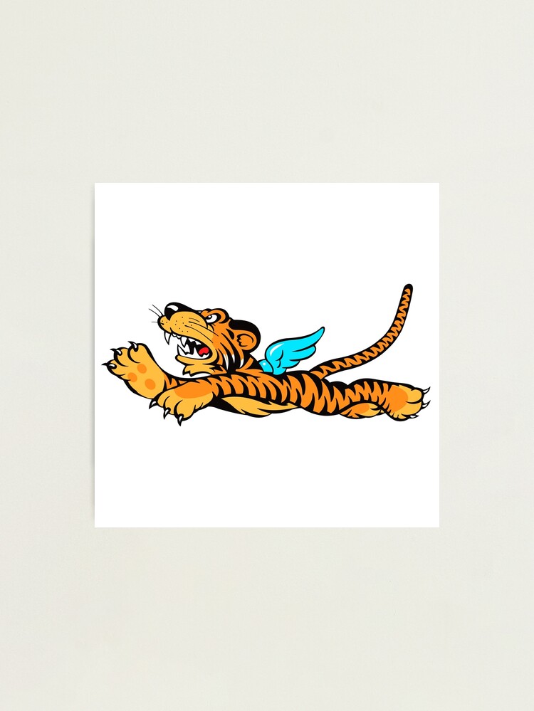 ◉美品◉ALPHA◉MA-1◉BACK FLYING A TIGER Crystal Animal, Tiger, In Flight Over Water and Moon – LIULI