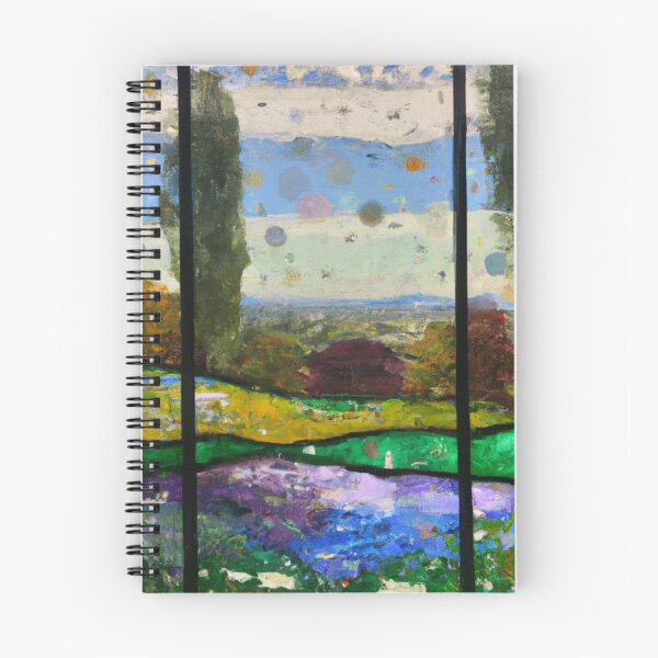 Item preview, Vitral del paisaje de Monet (arte generado por IA) designed and sold by Cowboy Folly.