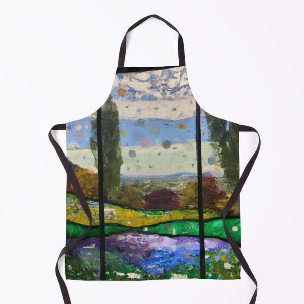 Artikelvorschau, Glasmalerei von Monet Landschaft (KI-generierte Kunst) entworfen und verkauft von Cowboy Folly.