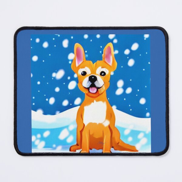 Item preview, Cartoon Dog In Snow designed and sold by Mizjean.