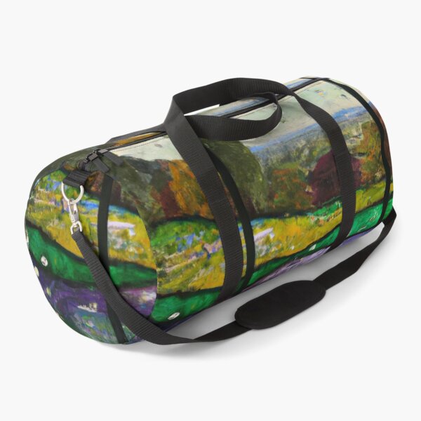 Item preview, Stained Glass of Monet Landscape  (AI Generated Art) designed and sold by Cowboy Folly.