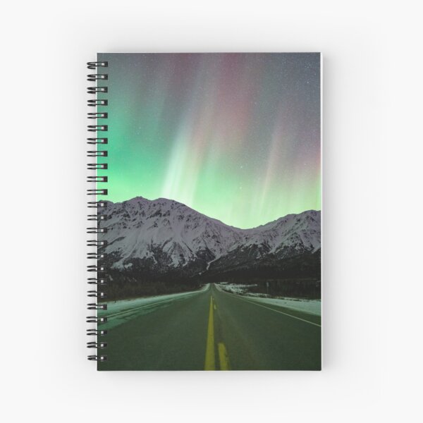 Aurora Borealis Lane Spiral Notebook