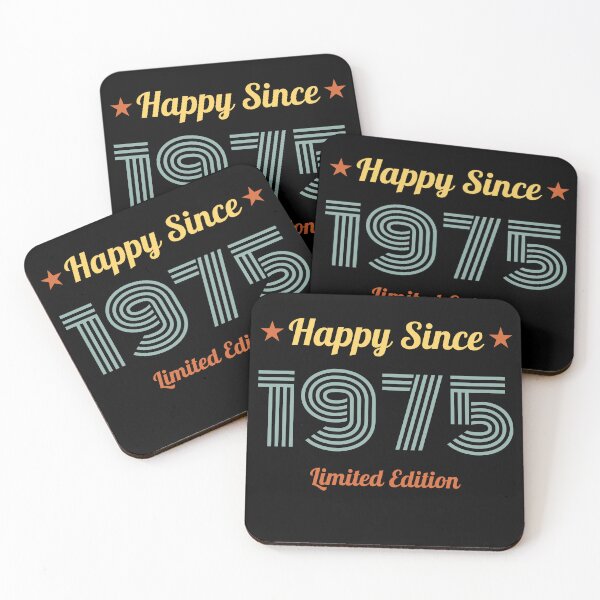 Item preview, VINTAGE HAPPY SINCE 1975 LIMITED EDITION BIRTHDAY GIFT IDEA designed and sold by Kipcio.