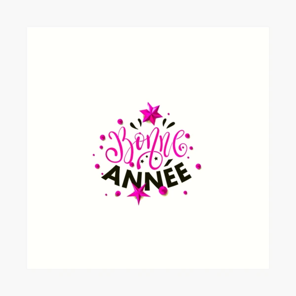 Bonne année - Joyeux Noel et Bonne Annee French Merry Christmas and Happy  New Year 2024 Sticker for Sale by karan kapoor