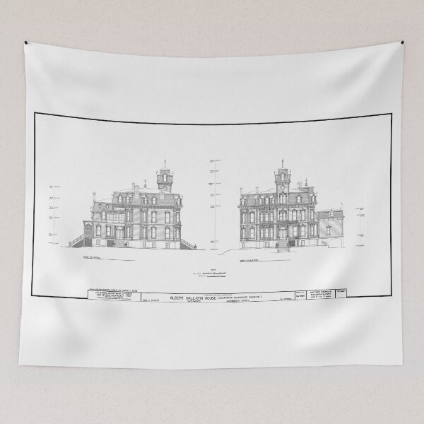 Item preview, Architectural Drawing of California Victorian Governor's Mansion designed and sold by Daniel Hagerman.