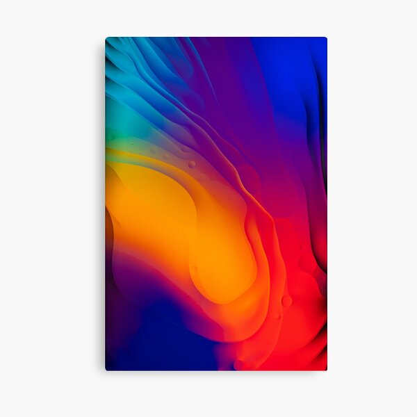 Water, Oil, Motion Canvas Print