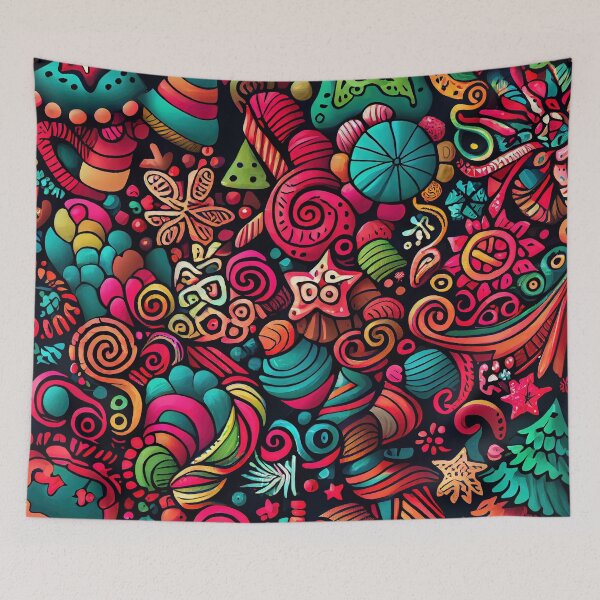 Item preview, Christmas doodles designed and sold by MrBeerholder.