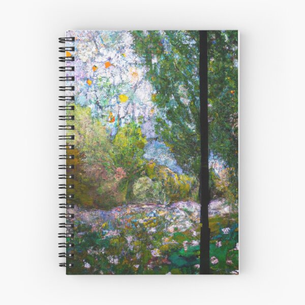 Item preview, Vitral del paisaje de Monet (arte generado por IA) designed and sold by Cowboy Folly.