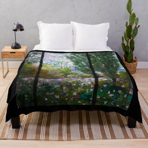 Item preview, Stained Glass of Monet Landscape  (AI Generated Art) designed and sold by Cowboy Folly.