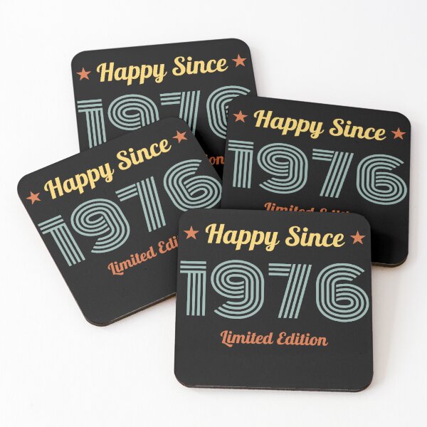 Artikelvorschau, VINTAGE HAPPY SINCE 1976 LIMITED EDITION GEBURTSTAGSGESCHENKIDEE entworfen und verkauft von Kipcio.