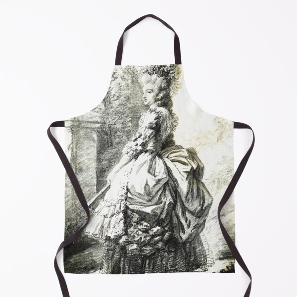 Item preview, Marie Antoinette in a Park by artist Elisabeth Louise Vigée Le Brun drawing work of art vintage fashion rococo baroque designed and sold by Novel-ty.