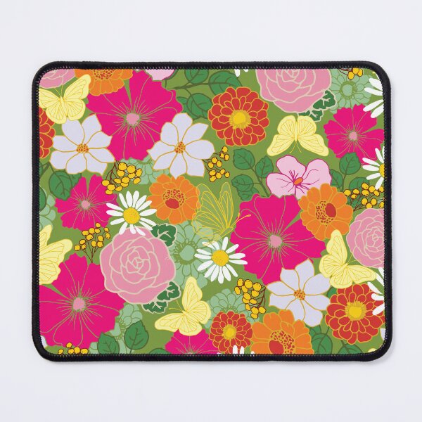 Item preview, Garden In Bloom_Butterfly & Colorful Florals designed and sold by ElaMilkoDESIGN.
