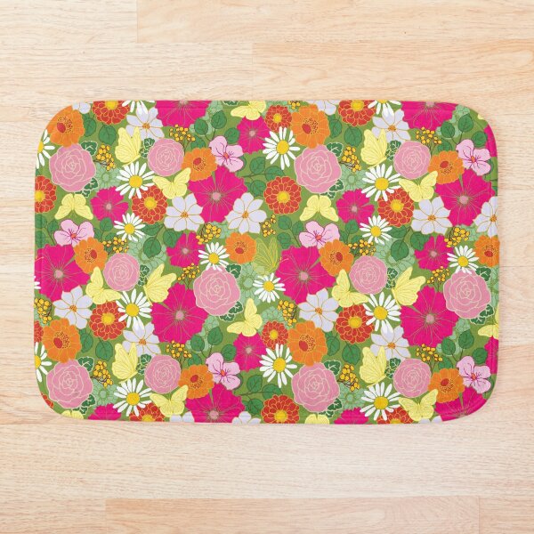 Artikelvorschau, Garten in Bloom_Butterfly & bunten Blumen entworfen und verkauft von ElaMilkoDESIGN.