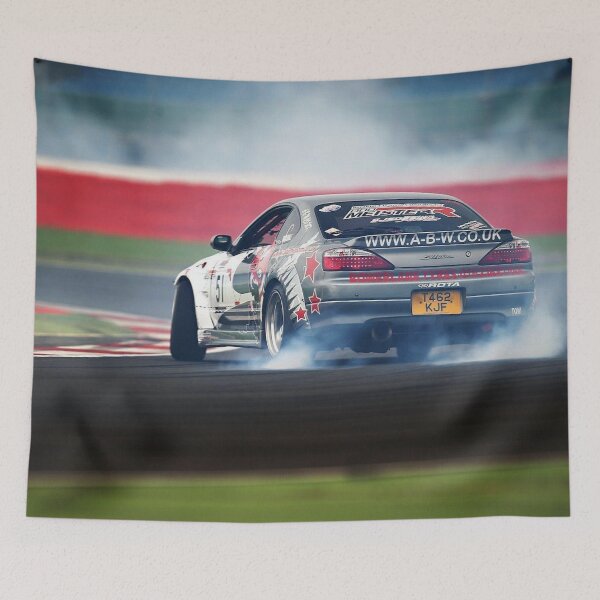 Item preview, Drifting Nissan Silvia Poster – JDM Drift King Art designed and sold by Road To Track.