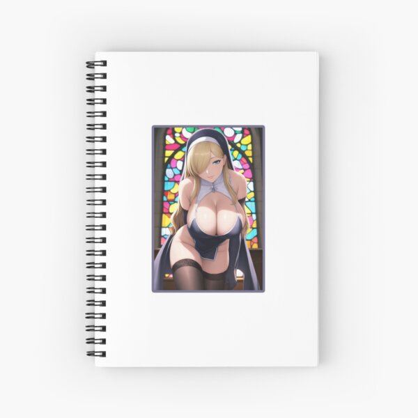 Waifu Material Anime Girl Hall Spiral Notebook