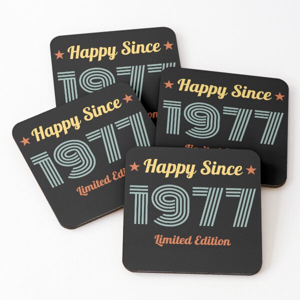 Item preview, VINTAGE HAPPY SINCE 1977 LIMITED EDITION BIRTHDAY GIFT IDEA designed and sold by Kipcio.
