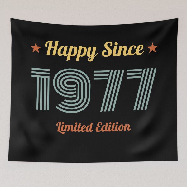 Item preview, VINTAGE HAPPY SINCE 1977 LIMITED EDITION BIRTHDAY GIFT IDEA designed and sold by Kipcio.
