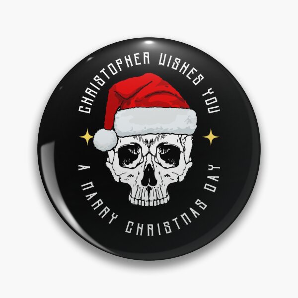 Item preview, CHRISTOPHER NAME: CHRISTOPHER CHRISTMAS SKULL DESIGN. designed and sold by AlexRelax.