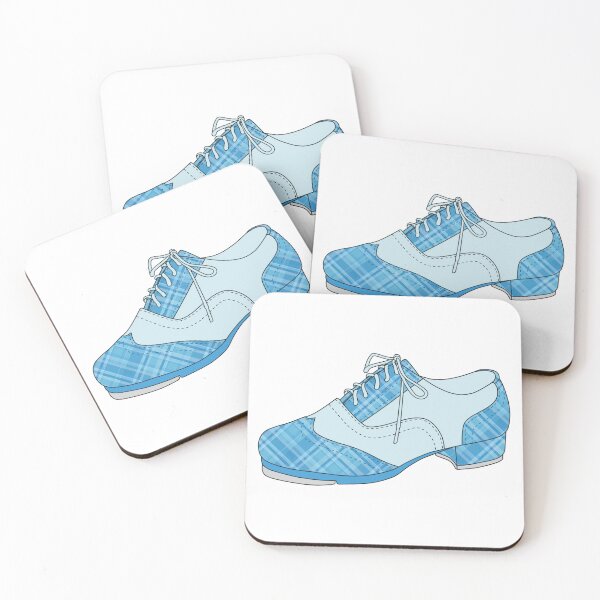 Item preview, Blue Plaid Tap Dance Shoe designed and sold by Memezilda.