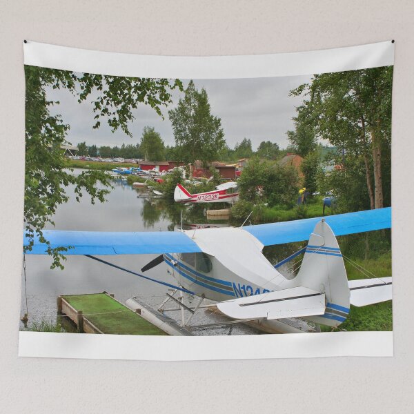 Item preview, Blue, white & grey float plane, Lake Hood, Alaska designed and sold by FranWest.