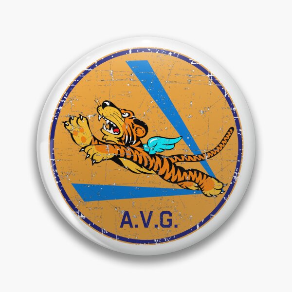 Item preview, AVG - Flying Tigers - Vintage Patch AVG Tagged - Grunge Style designed and sold by pzd501.