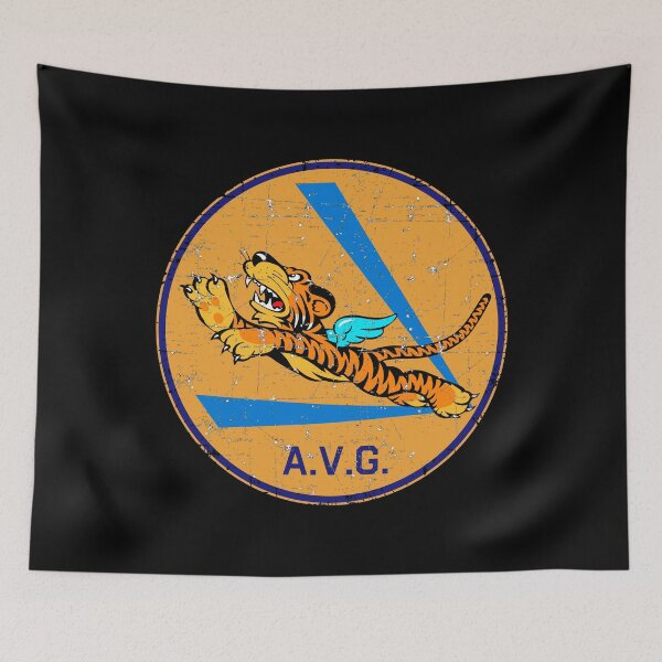 Item preview, AVG - Flying Tigers - Vintage Patch AVG Tagged - Grunge Style designed and sold by pzd501.
