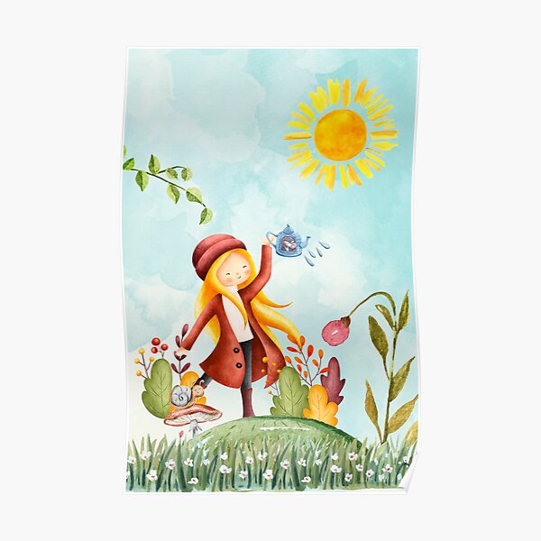 Sunny Autumn Day Poster