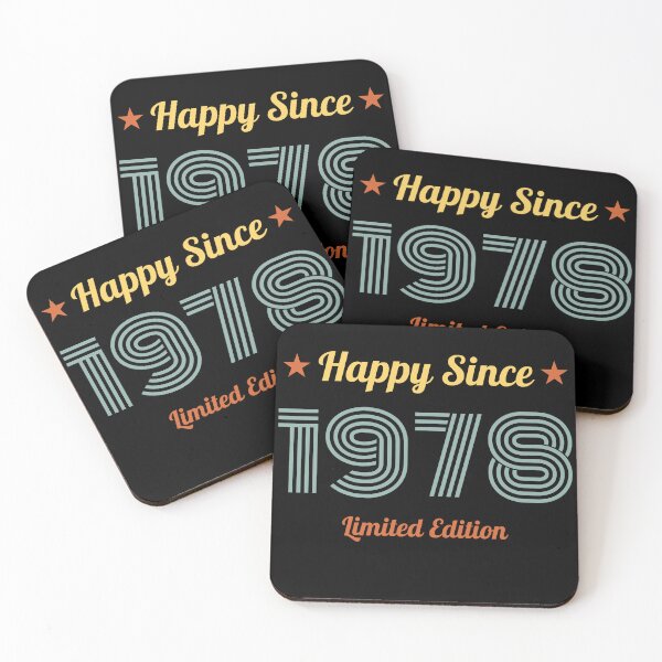 Item preview, VINTAGE HAPPY SINCE 1978 LIMITED EDITION BIRTHDAY GIFT IDEA designed and sold by Kipcio.