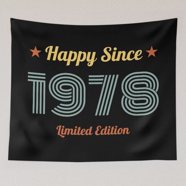 Item preview, VINTAGE HAPPY SINCE 1978 LIMITED EDITION BIRTHDAY GIFT IDEA designed and sold by Kipcio.