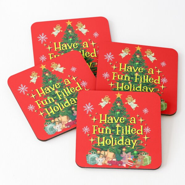 Item preview, Vintage have a fun-filled Holiday Christmas scene designed and sold by Lovemountain.