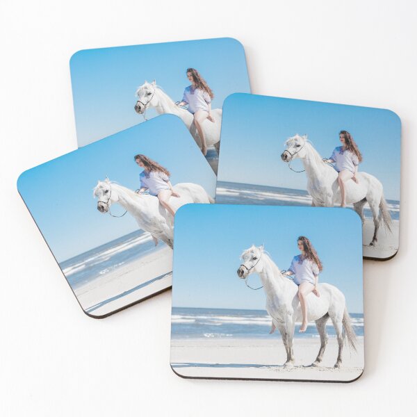 Item preview, Woman horse riding on the beach  designed and sold by HofTao.