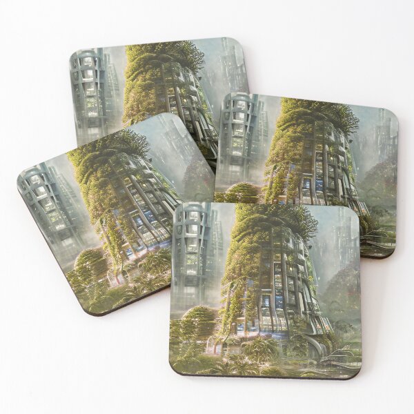 Item preview, Futuristic Garden City designed and sold by the-alfiere.