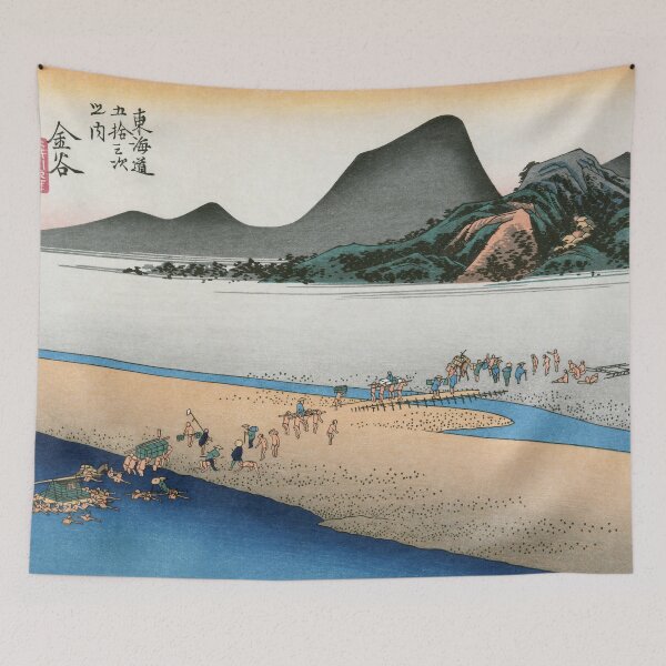 Item preview, Kanaya-juku by Hiroshige, Japanese Print designed and sold by Ukiyo-Studio.