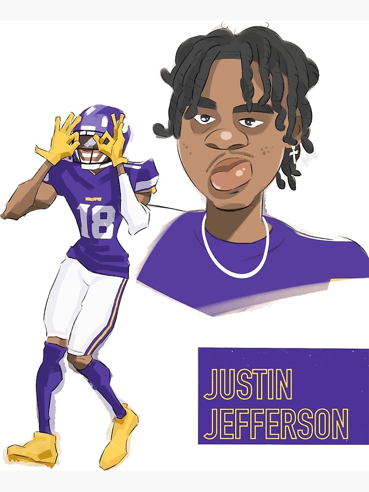 Justin Jefferson Youth Jersey Poster for Sale by Jalib