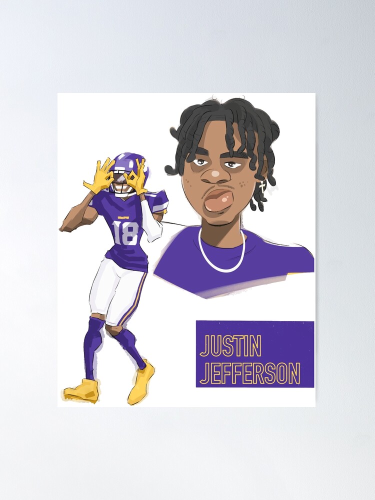 Justin Jefferson Youth Jersey Poster for Sale by Jalib