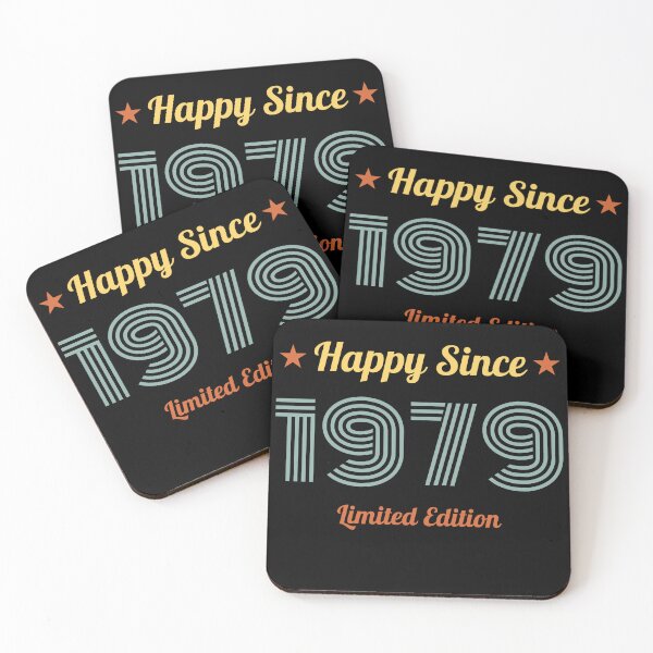 Item preview, VINTAGE HAPPY SINCE 1979 LIMITED EDITION BIRTHDAY GIFT IDEA designed and sold by Kipcio.