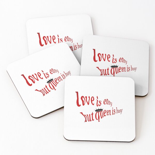 Item preview, Love is Easy but Queen is Busy / Sassy Captions designed and sold by Mused by Melancholy.