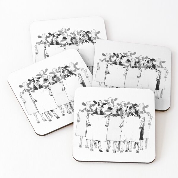 Item preview, Cow Protest designed and sold by RiceDrawings.