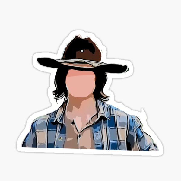 "Carl Grimes" Sticker for Sale by Blackoutver Redbubble