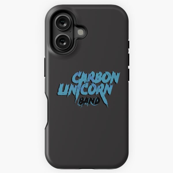 Carbon Unicorn Band Logo (Blue) iPhone Tough Case