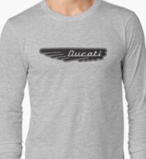 Retro Ducati Motorcycle Motorbike Long Sleeve T-Shirt