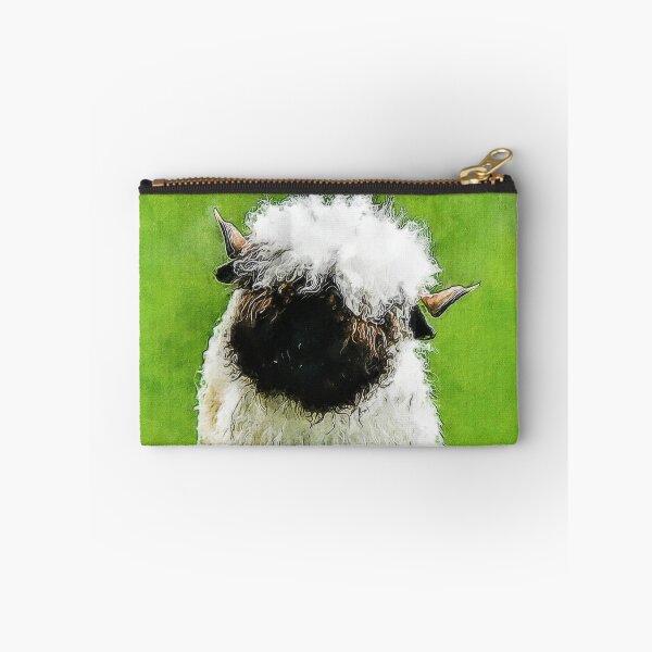 Item preview, Swiss Valais Blacknose Sheep, Fluffy  Valais Blacknose Sheep Art, Cute Swiss Sheep Farm Animal Portrait, Adorable Swiss Valais Blacknose Sheep  designed and sold by Paintcorner.
