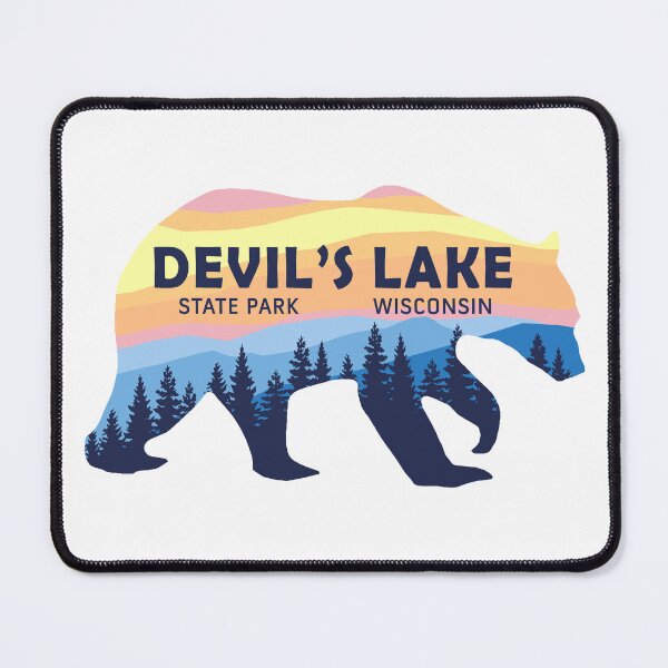 Item preview, Devil's Lake State Park Sunset Bear Logo designed and sold by VanyaKar.