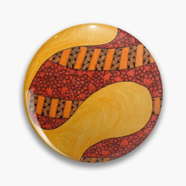 Item preview, Zen Tangle Mandala Orange Lime designed and sold by priestss64.