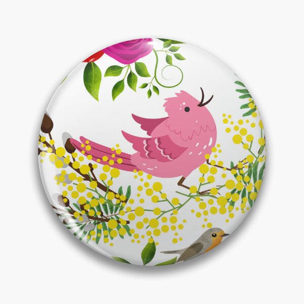 Item preview, Birds With Flowers designed and sold by GEGSTORE.
